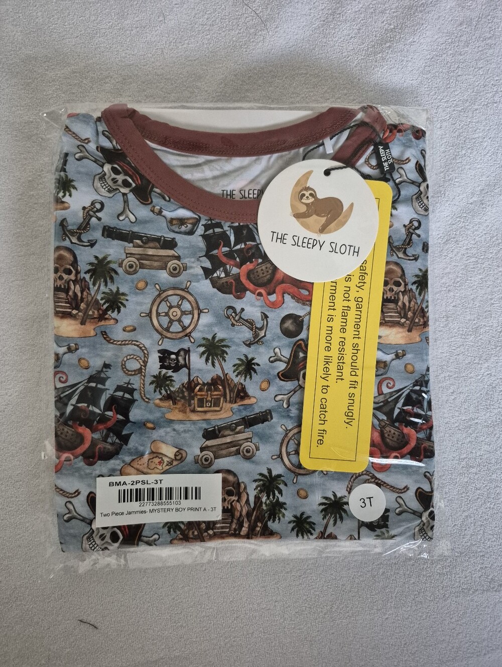 Sleepy Sloth 3t Pjs